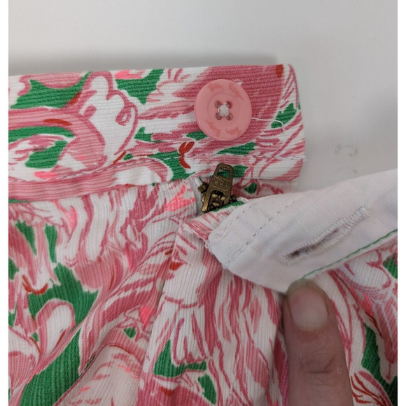 LILLY PULITZER Ladies Buttercup Shorts PINK COLONY Flamingo Size 2 - Picture 9 of 9